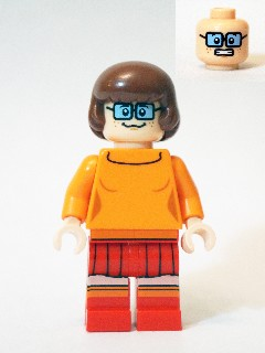 LEGO Minifigure-Velma-Scooby-Doo-SCD005-Creative Brick Builders